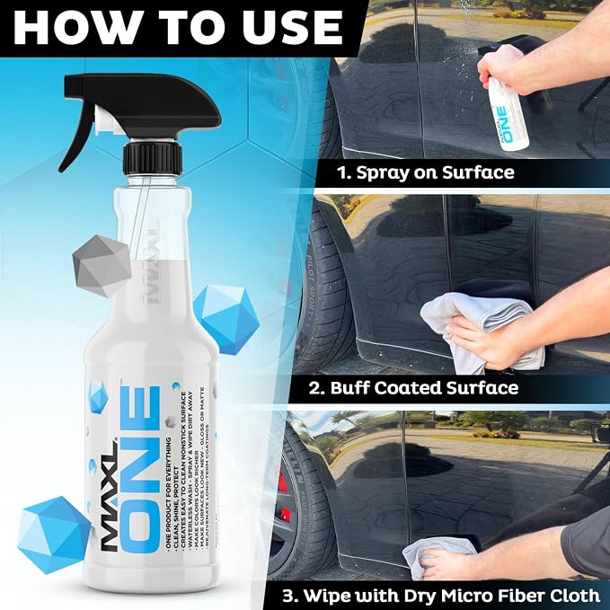 MAXLONE ™ Car Spray with Triphene® Technology, Quick Spray & Wipe All Purpose - Image 2