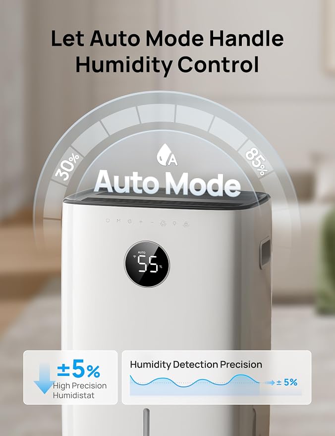 DREO 110-Pint Smart Dehumidifier - Image 5