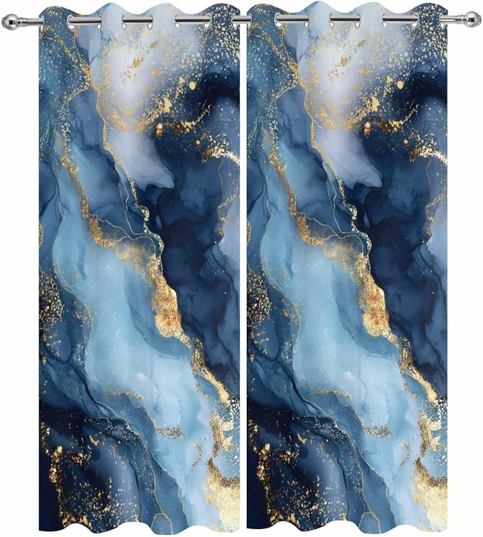 Marble Texture Outdoor Curtains - Image 9