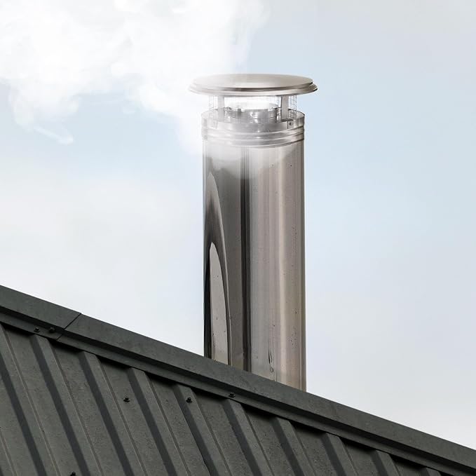 DuraVent DuraPlus 8 Inch Stainless Steel Round Chimney Cap - Image 7