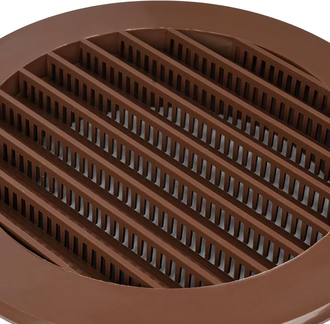 Repa Market 4 Inch Round Brown Vent Cover/Plastic Air Vent Grille - Image 8