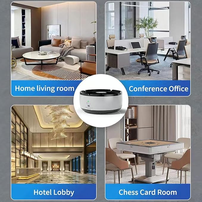 Multifunctional Smokeless Ashtray, Indoor and Outdoor Ashtray, Air Purifier - Image 4