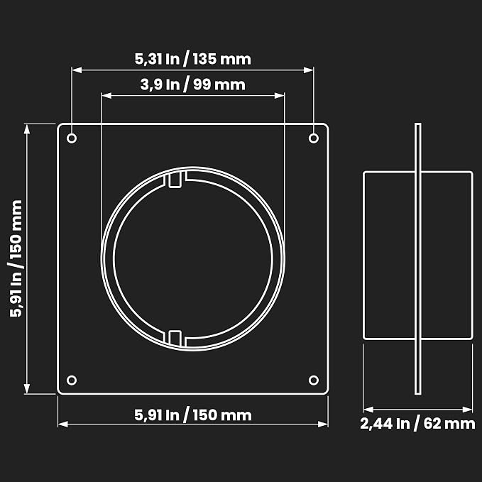 Repa Market 4 Inch Duct Connector Flange - Image 2