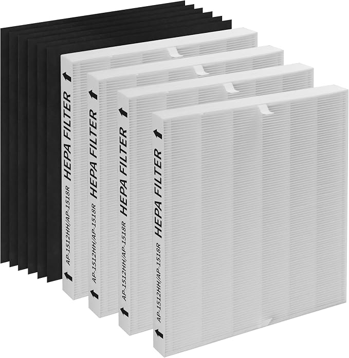 4-Pack AP-1512HH Replacement Filter, Compatible by GoKBNY
