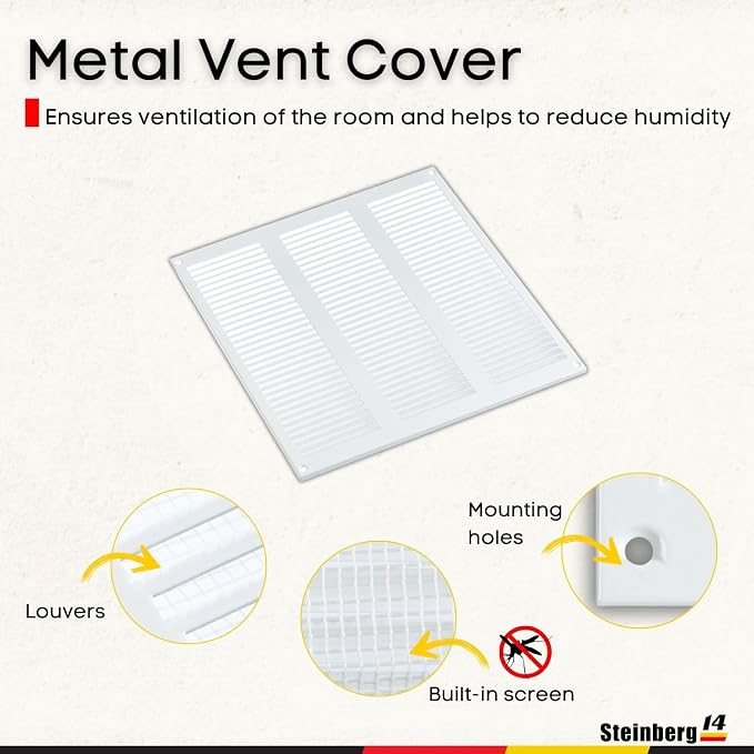 Steinberg14 White Vent Cover 10x10 - Image 2