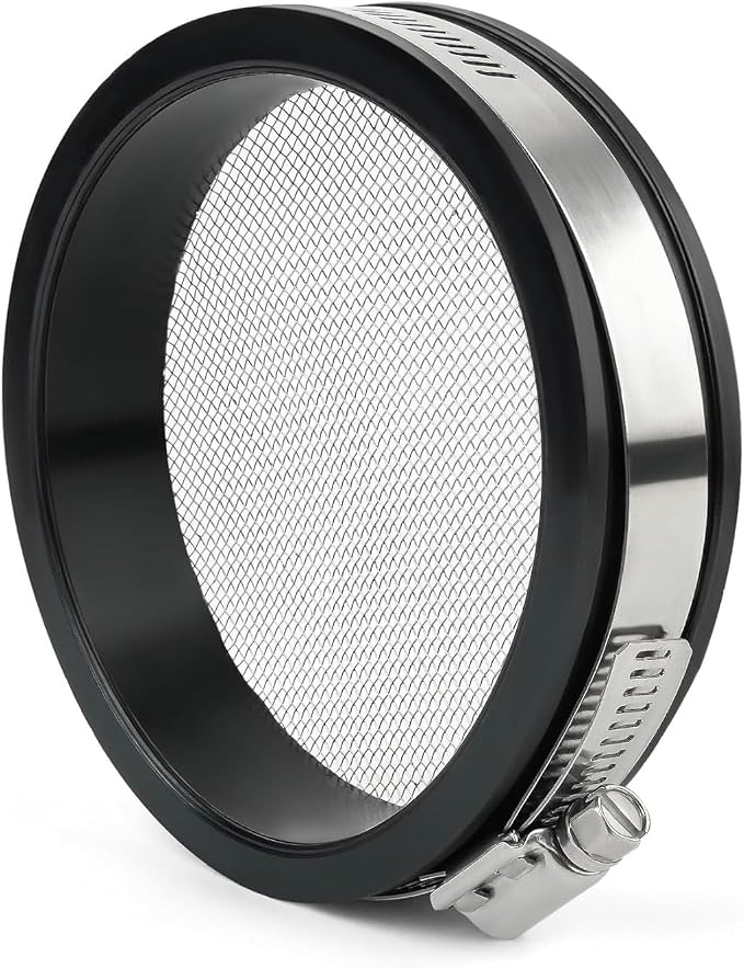 4″ Turbo Inlet Guard – Black Steel Mesh Screen, Universal 4″ / 102 mm Fit – - Image 2
