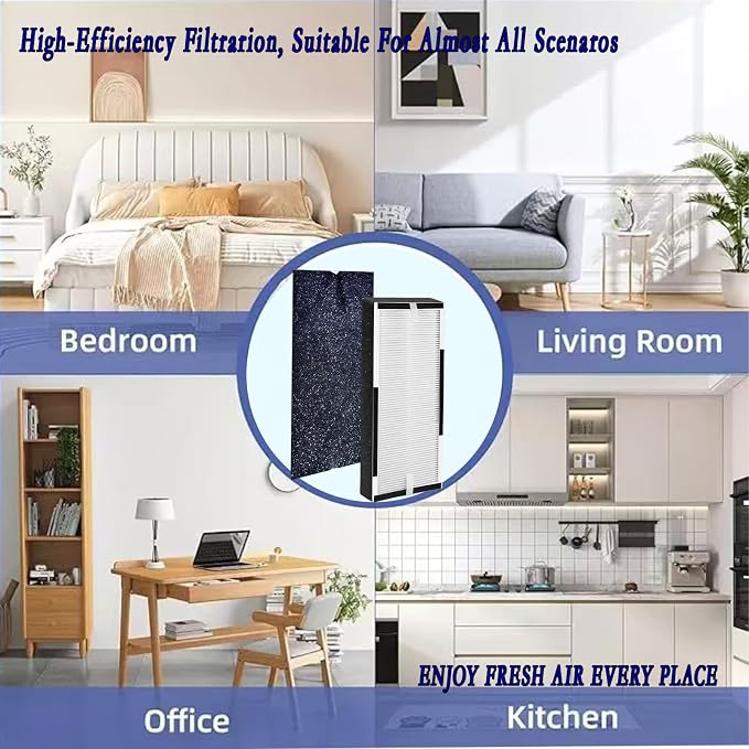 Replacement Filters for Hunter HP100/HT100 Mid-Tower Air Purifiers | 2× H13 - Image 6
