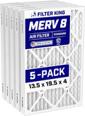 Filter King 13.5x19.5x4 Air Filter Dust & Allergy Control AC Furnace Filters by FilterKing