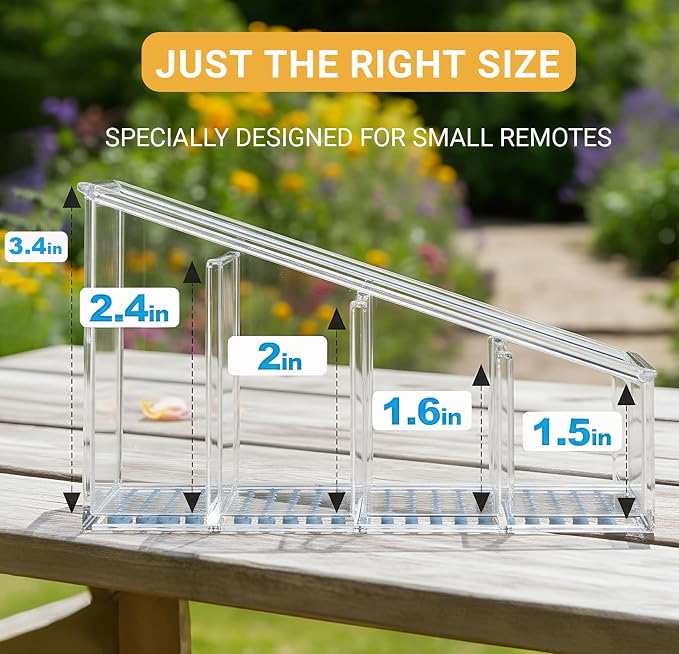 Clear TV Remote Control Holder, PET Remote Caddy - Image 2