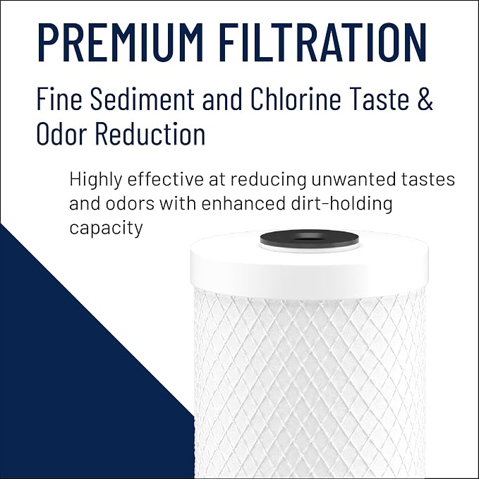 Pentair Pentek CBC-20BB Big Blue Carbon Water Filter, Whole House Carbon Block - Image 6
