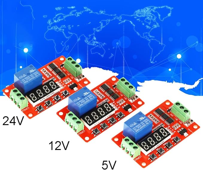 SEIWEI 24 V FRM01 Multifunction Infinite Loop Timing Self-Lock Relay Cycle - Image 5