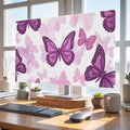 Summer Purple Butterflies Indoor TV Cover, Elastic TV Screen Protector Country by Unknown