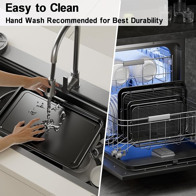 Air Fryer Basket for Oven, 2 Set Air Fryer Basket and Tray Set - Image 5