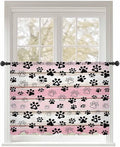 Sheer Curtains 54 Inch Length, Vintage Farmhouse Country Wooden Grain Privacy by Unknown