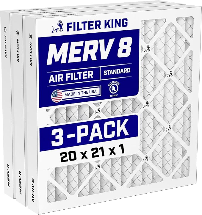 Filter King 20x21x1 Air Filter Dust & Allergy Control AC Furnace Filters by FilterKing