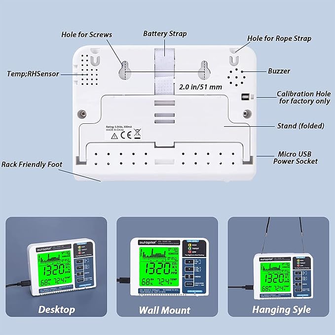 Autopilot Desktop CO2 Monitor & Data Logger - Image 8