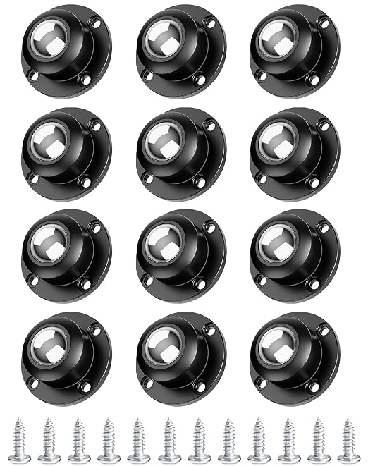 Self Adhesive Caster Wheels 1 Inch Swivel Wheels Low Profile by Cinvo