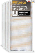 Filtrete 14x20x1 Air Filter MERV 5, MPR 300 Basic Dust Defense, Removes Lint & by Unknown