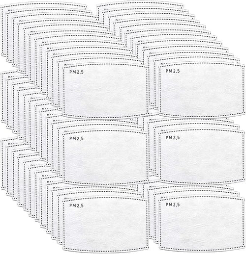 100 PCS PM2.5 Activated Carbon Face Mask Filter by Sanfiland