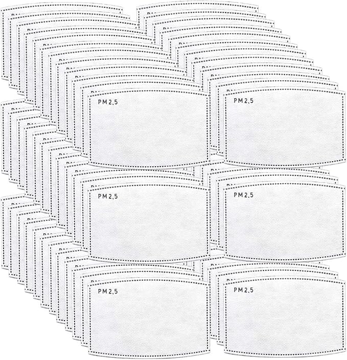 200 PCS PM2.5 Activated Carbon Face Mask Filter by Sanfiland