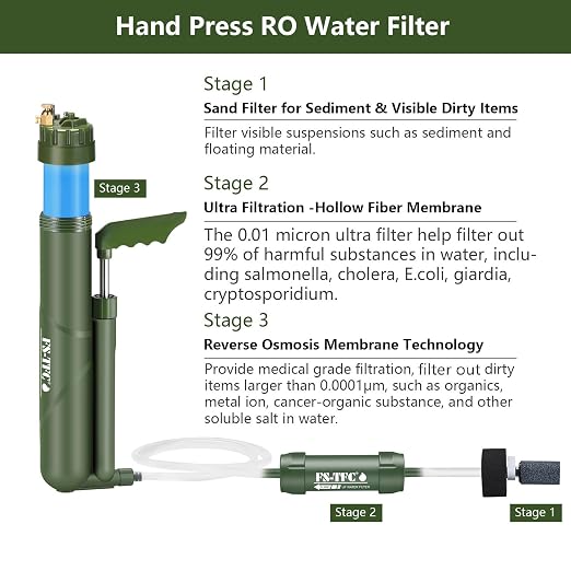 Portable Reverse Osmosis Water Filtration System 0.0001 Micron Super-high - Image 2