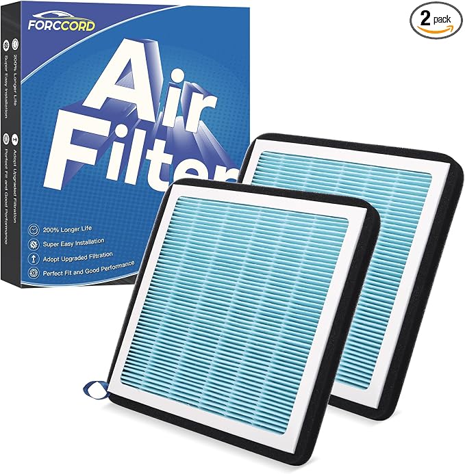 2-Pack HEPA Cabin Air Filter Fits by Forccord