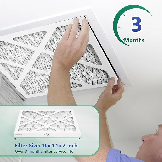 6 Pack Updated 10x14x2 Air Filter, pertain Merv 11 HVAC Pleated A/C Furnace - Image 5