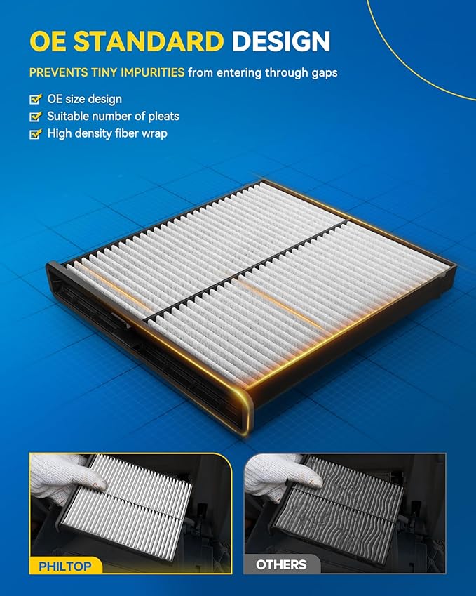 PHILTOP Cabin Air Filter, Compatible - Image 3