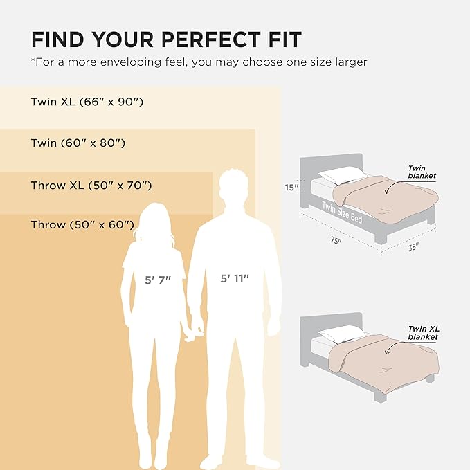 Bedsure GentleSoft Brown Twin XL Blanket for Bed - Cozy Soft Blankets for Women, Cute Small Fleece Throws for Girls, Birthday Gifts for Women Day Decor Gifts for Mom, 66x90 Inches
