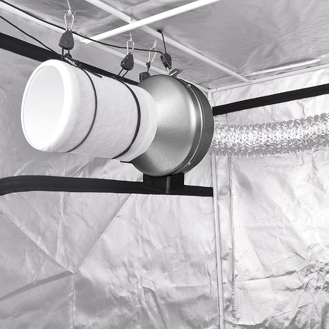 iPower GLFILT6M 6 Inch Air Carbon Filter Indoor Plants Grow Tent Odor Control - Image 6
