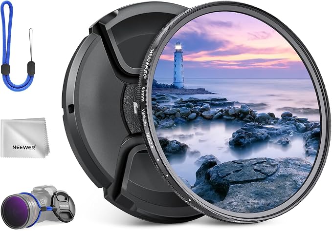 NEEWER 58mm ND2-32 Variable ND Filter by Neewer