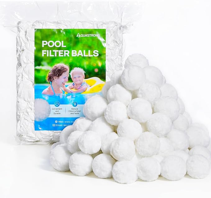 AQUASTRONG Pool Filter Balls for Sand Filters, 1.5 lbs Reusable Pool Sand by AQUASTRONG%E2%80%94%E2%80%94POWERYOURWATER
