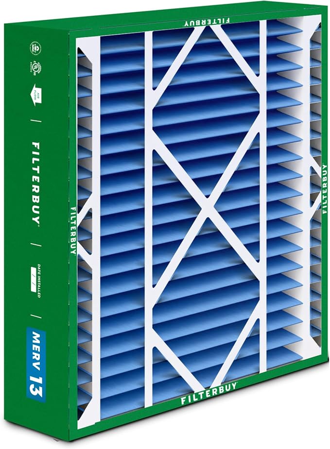 Filterbuy 20x26x5 Air Filter MERV 13 Optimal Smoke & Allergy Defense, Pleated - Image 8
