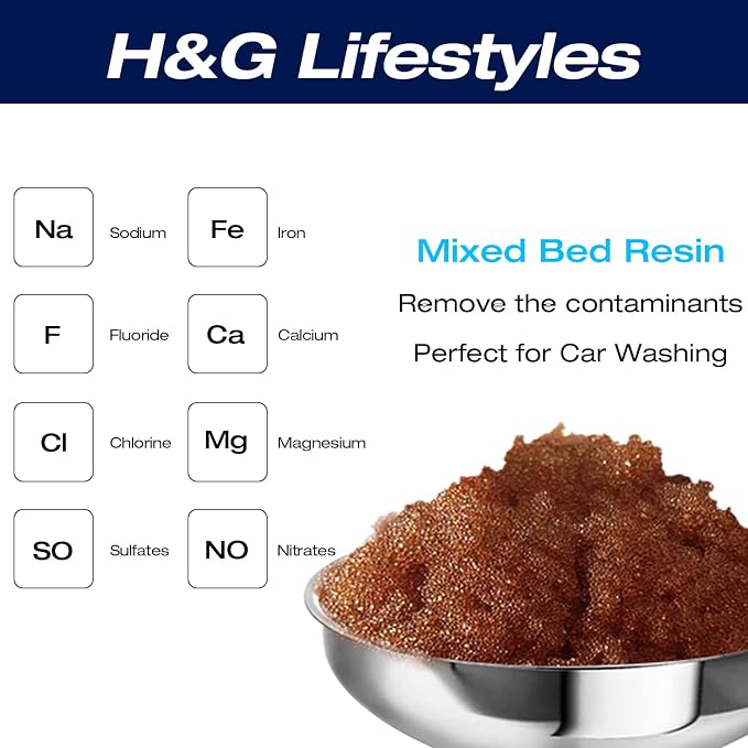 H&G lifestyles Mixed Bed Resin DI Resin Filter Cartridge Refill | Replacement - Image 4