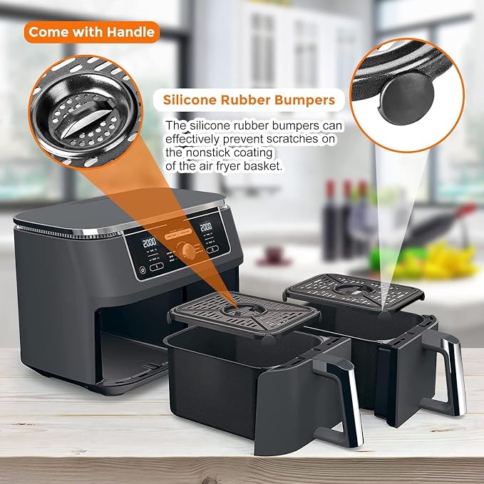 Air Fryer Replacement Parts for Ninja Foodi DualZone Air Fryers, Dishwasher Safe - Image 3