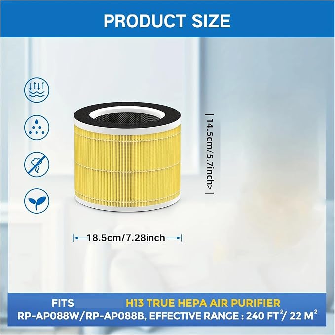1/2 Pack RP-AP088-F1 Replacement Filter，Compatible - Image 3