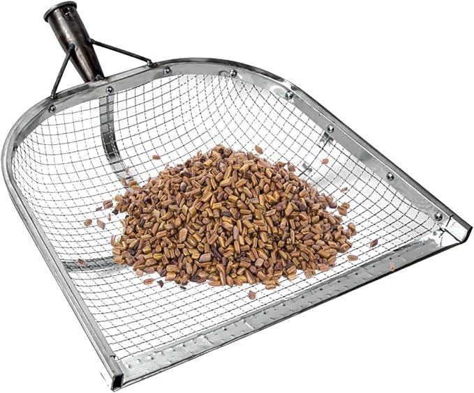 Leaking Soil Shovel Filter Stainless Steel Sieve 4mm/6mm/8mm/12mm Mesh Sifting by Unknown