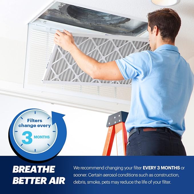 BNX TruFilter 20x20x1 MERV 13 AC Furnace Air Filter - Image 8
