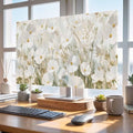 Summer White Gardenia Flower Indoor TV Cover, Elastic TV Screen Protector by Unknown