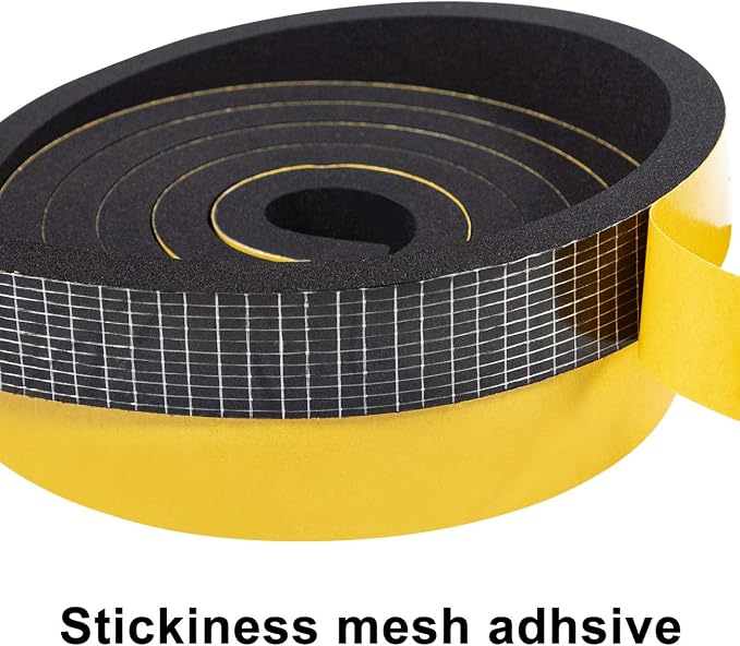 TORRAMI Adhesive Foam Tape 1 inch W X 3/8 inch T, Closed Cell Foam Weather - Image 4