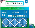Filterbuy 17x17x1 Air Filter MERV 13 Optimal Smoke & Allergy Defense, by Filterbuy