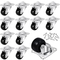 Maitys 12 Pcs 1" Swivel Profile Casters Wheels by Maitys