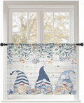 Sheer Curtains 54 Inch Length, Coastal Eucalyptus Leaf Semi Sheer Curtains by Unknown