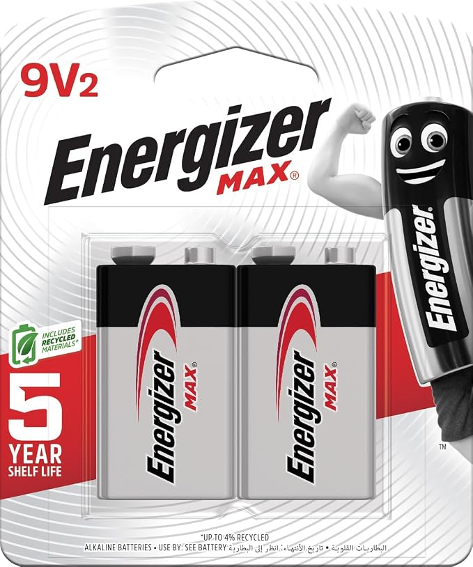 Energizer MAX 9V Batteries, 9 Volt Alkaline Batteries - Image 2
