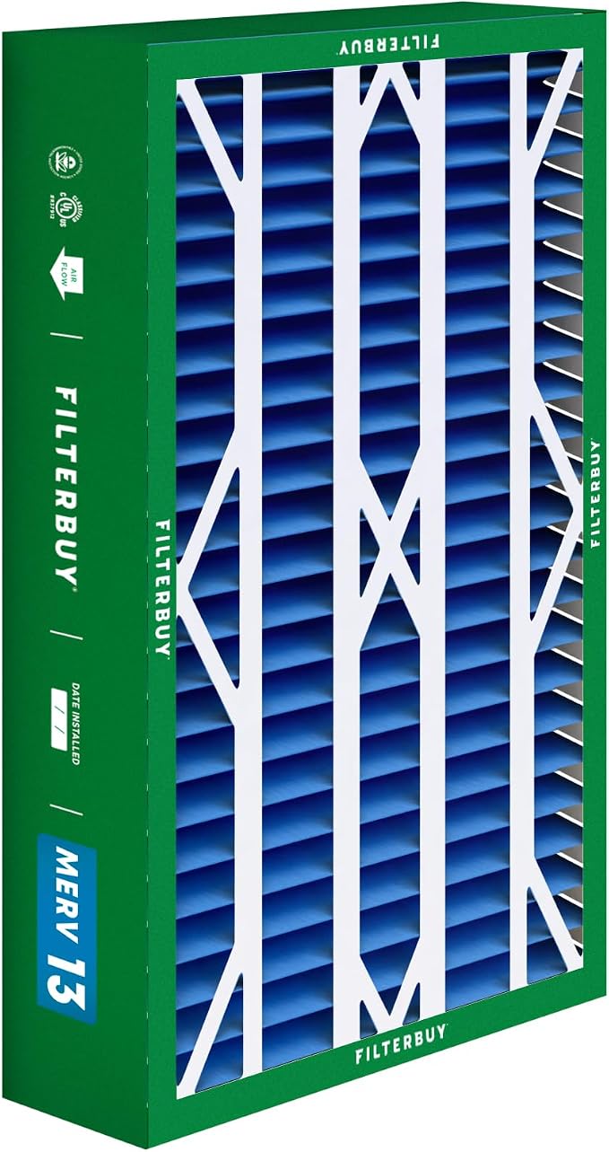 Filterbuy 16x26x5 Air Filter MERV 13 Optimal Smoke & Allergy Defense, Pleated - Image 8