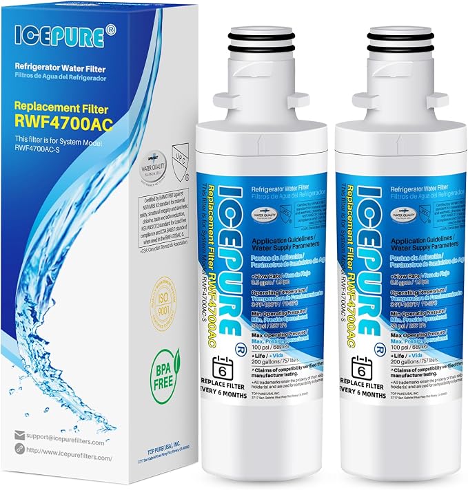 ICEPURE ADQ747935 Replacement for LG LT1000P MDJ64844601, Kenmore Elite 46 9980 by ICEPURE