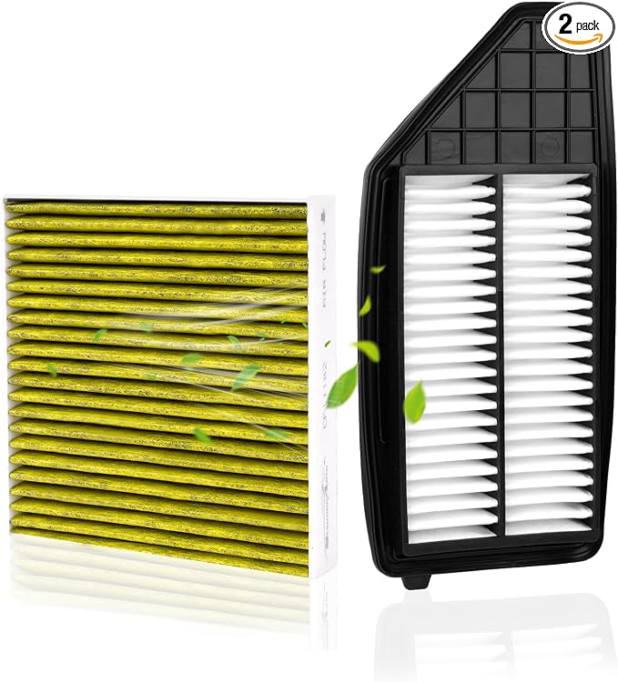 Engine & Cabin Air Filter Set for 2019-2022 Honda Insight 1.5L L4 Gas by StaunchAuto