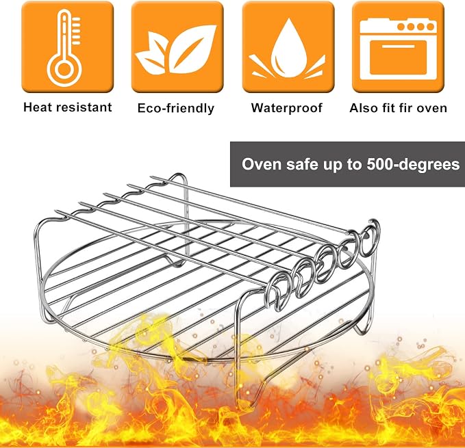 Air Fryer Rack for Air Fryer Oven, Dishwasher Safe - Image 4