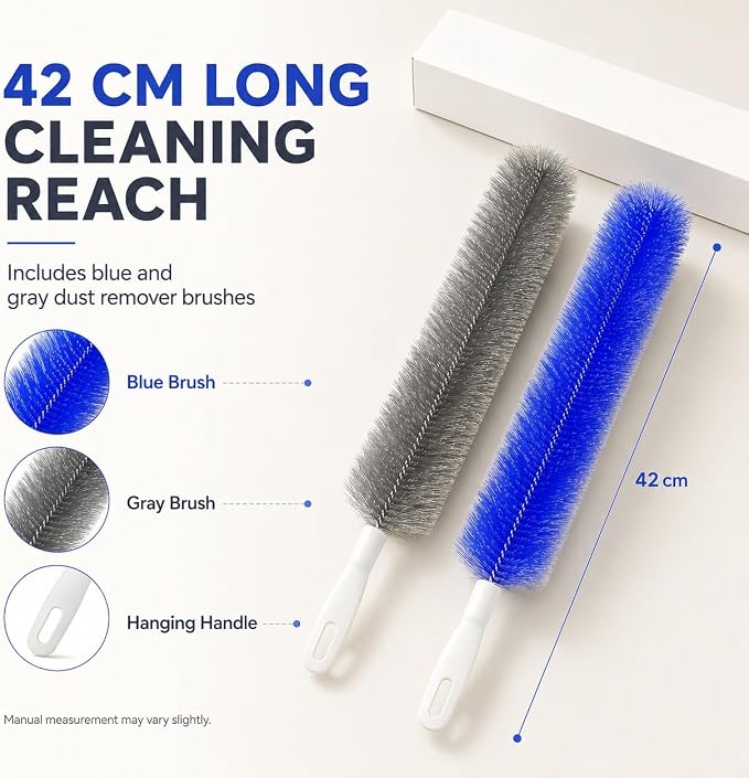 Bendable Microfiber Head, Reusable Dust Remover, Fan Cleaner Brush Washable - Image 7