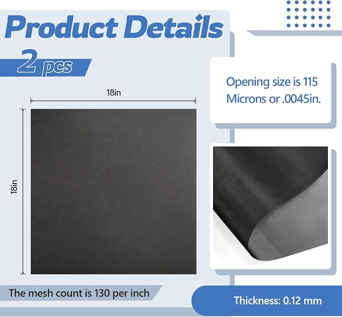 SmoothNovelty 2 Pcs Waterproof and Dustproof Prefilter Hydrophobic Mesh Air - Image 2
